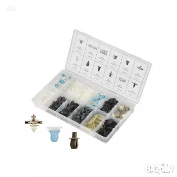 ЩИПКИ 255 БРОЯ  ФОЛГСВАГЕН АВТО КЛИПСОВЕ ЗАКОПЧАЛКИ КОПКА - ЩИПКА ЗА КОРИ ЛАЙСНИ ПАНЕЛИ ТАБЛО, снимка 1