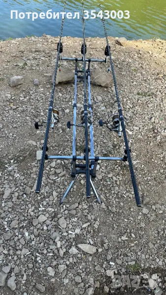 ПРОДАВАМ ШАРАНДЖИЙСКИ СЕТ+ палатка за 4 човека с предверие и козиркс, снимка 1