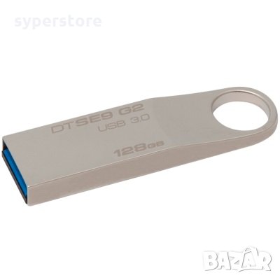 USB Флаш Памет 128GB USB 3.0 Kingston DTSE9G2/128GB, Flash Memory, DataTraveler SE9 G2, Бяла, снимка 1