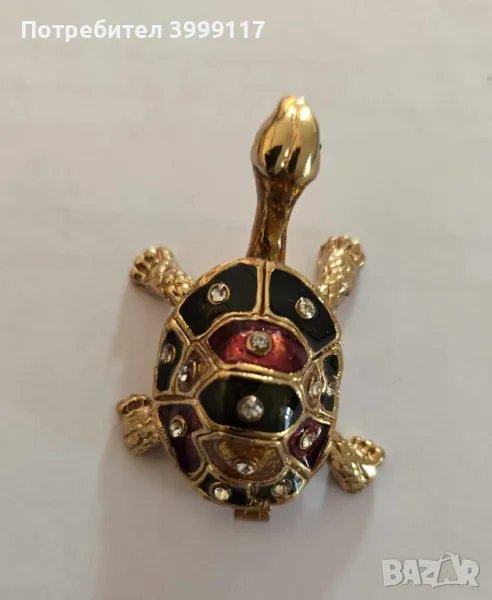 Метална бижутерка - Костенурка, снимка 1