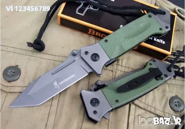Сгъваем нож Browning Е73 95 х 222/Танто блейд, снимка 1