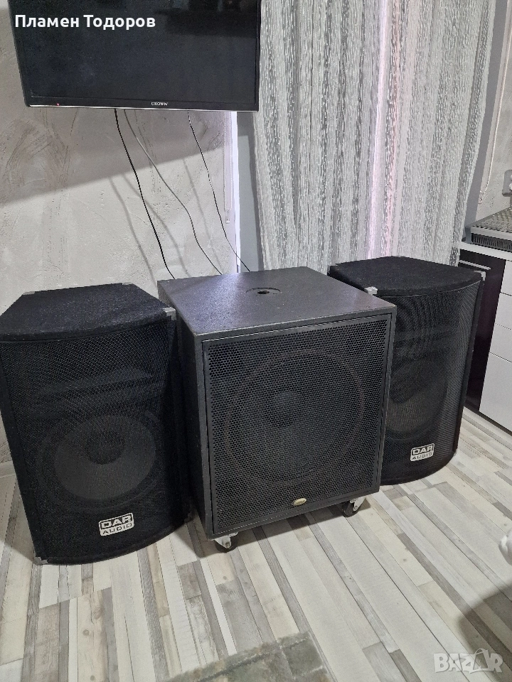 Тонколони + бас каса + миксер/усилвател , снимка 1