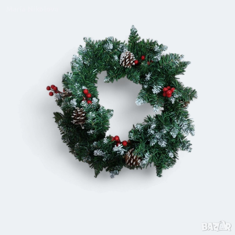 коледен венец, снимка 1