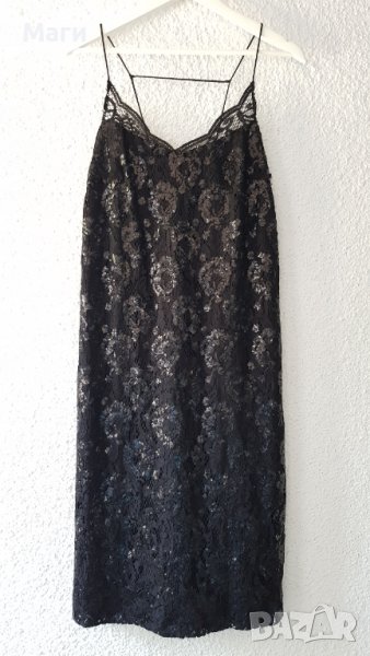 Дамска рокля H&M с дантела и паети размер ХЛ, снимка 1