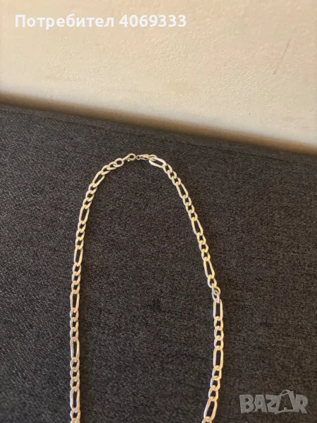 Сребърен синджир картие 34.7гр 59см, снимка 1