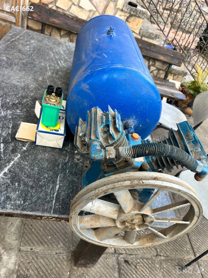 Компресорна глава+100л бутилка, снимка 1