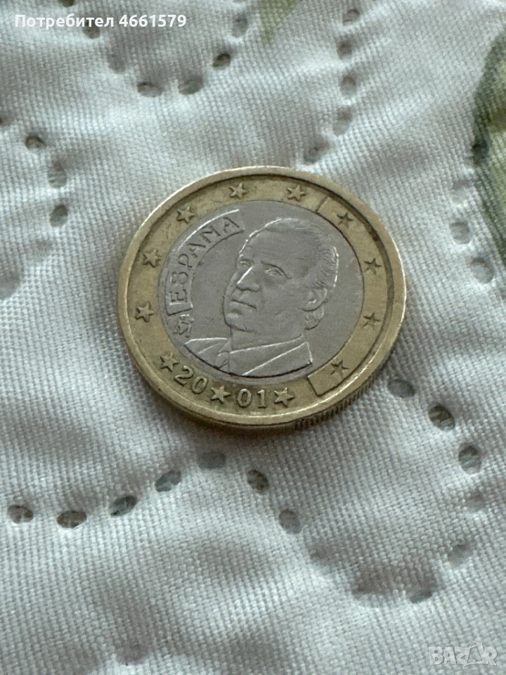 1 Евро ИСПАНИЯ 2001, снимка 1