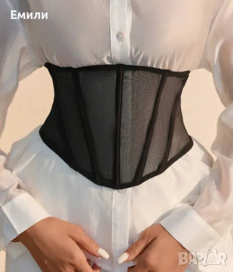 Дамски прозрачен колан корсет за талия р-р S и M, снимка 1