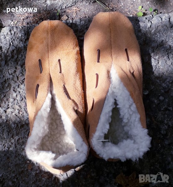 Зимни топлинки кожени терлици 38 39 40 41 42 номер, снимка 1