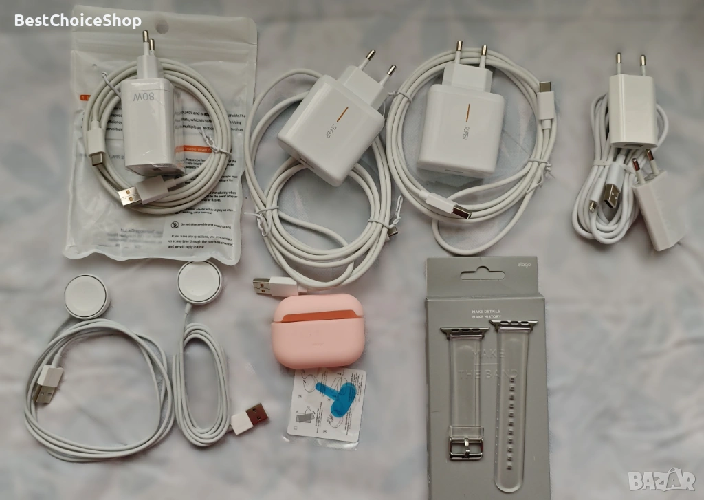 Зарядни, кайшка за Iphone, калъф слушалки. , снимка 1