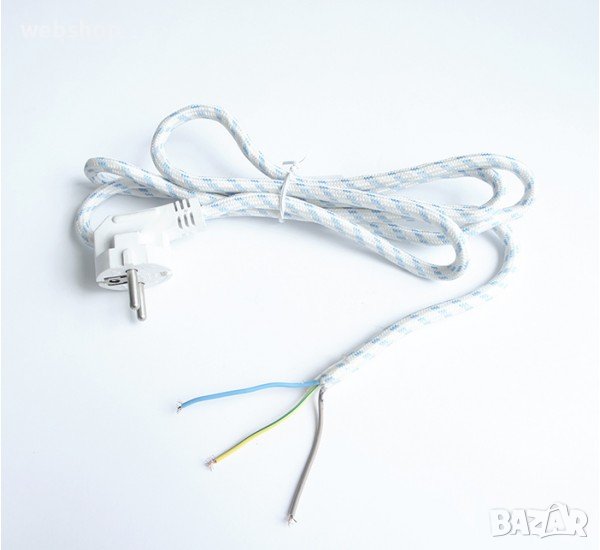 Захранващ високотемпературен кабел за Ютия/Котлон/Скара , 3m, снимка 1