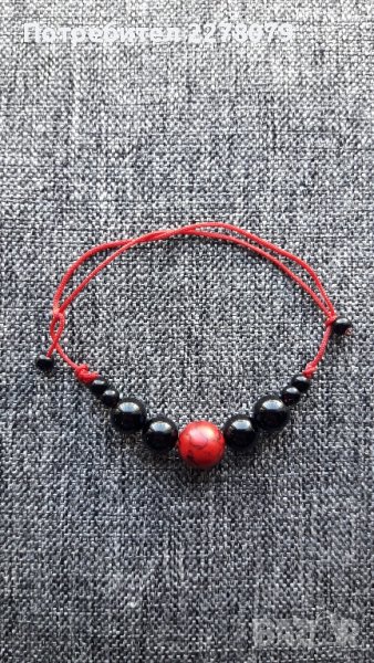 Гривна от оникс и хаулит, снимка 1