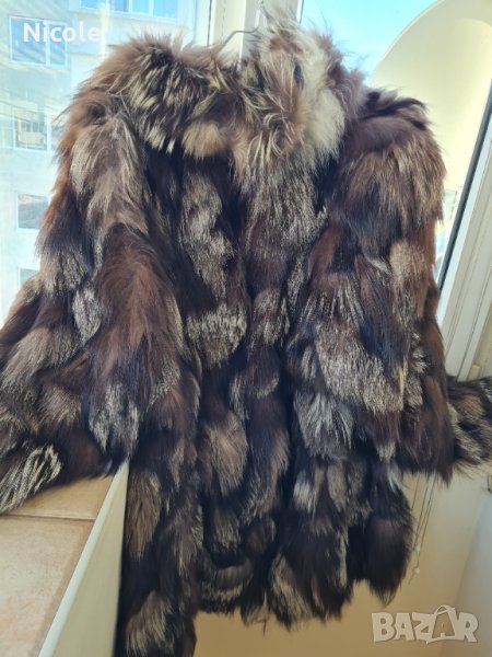 Палто от сребърна лисица , снимка 1
