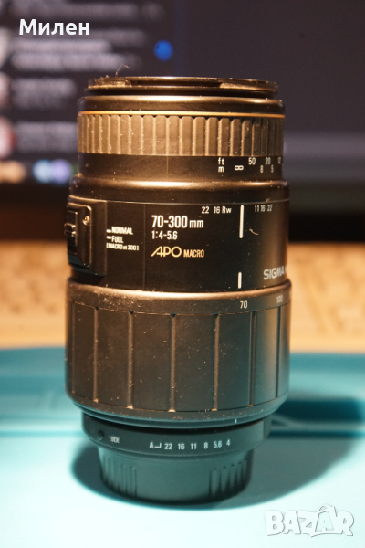 ретро обектив Sigma APO 70-300 Pentax PK mount manual focus, снимка 1