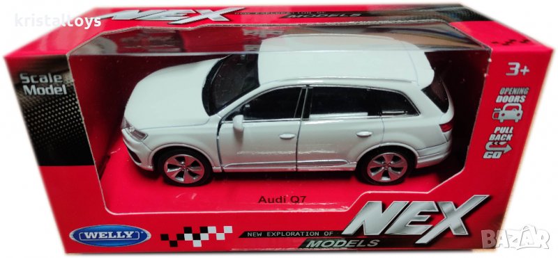 Метална кола с отварящи се врати Джип Ауди Audi Q7 Welly, снимка 1