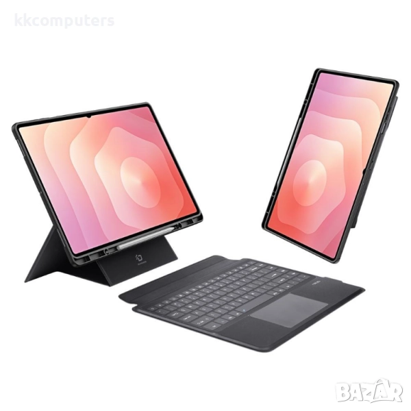 Клавиатура с калъф DUX DUCIS DK Series за Samsung Galaxy Tab S11 Ultra – Bluetooth 5.0, тъчпад и кож, снимка 1