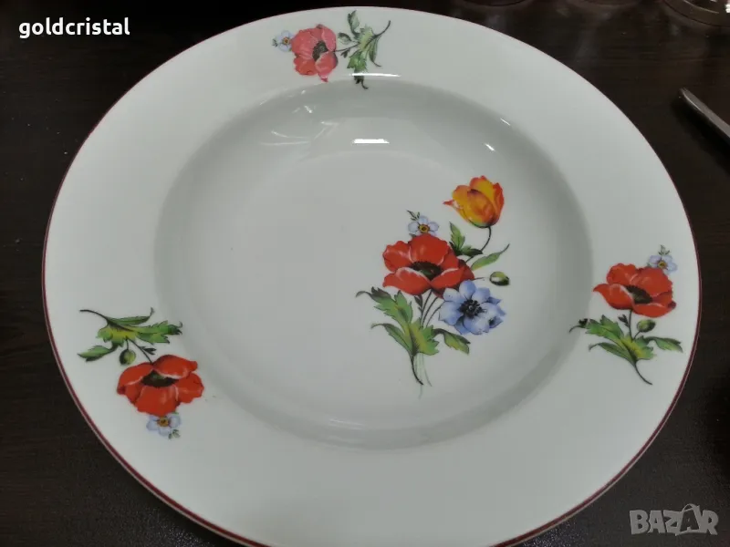стар български порцелан чинии, снимка 1