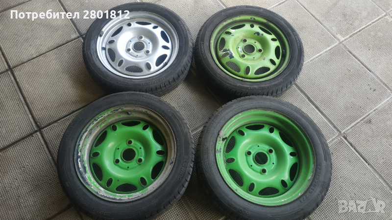 Гуми с джанти за Смарт, снимка 1