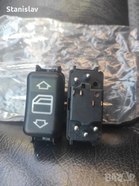 Бутони стъкла Мерцедес W124 W202, снимка 1