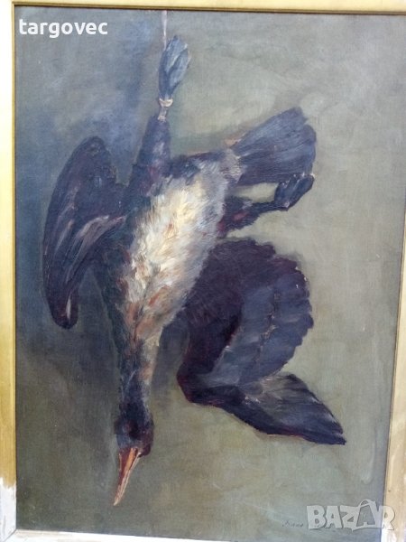 Натюрморт западна Европа размери 82 на 60 см без рамката, снимка 1