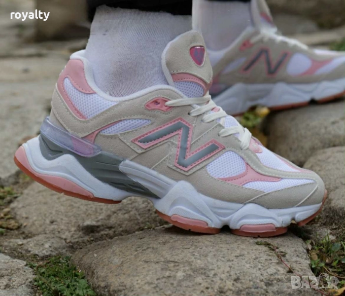 Дамски Маратонки NewBalance 9060 Цвят-Бяло и Розово, снимка 1