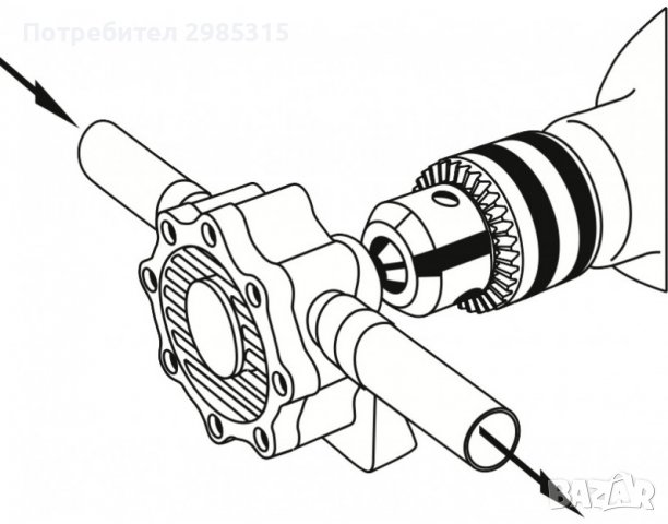 Помпа за винтоверт дрелка бормашина за течности смукателна, снимка 2 - Аксесоари и консумативи - 38473389