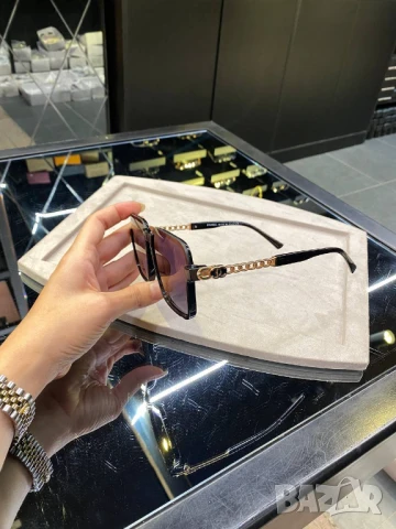 очила с черен обикновен калъф и ув защита chanel versace, снимка 17 - Слънчеви и диоптрични очила - 51410554