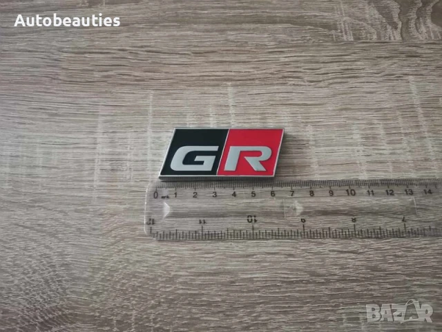 сребристо с червено емблема за решетка Toyota GR, снимка 2 - Аксесоари и консумативи - 51164507