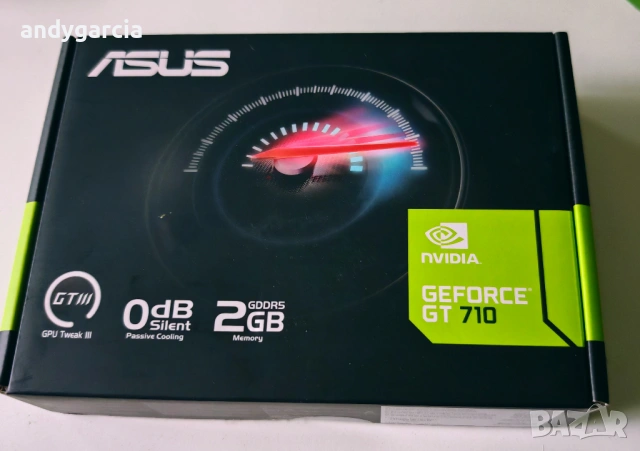  ASUS GeForce GT 710 EVO 2GB GDDR5 Video Card ЧИСТО НОВА ЗАПЕЧАТАНА, пасивно охлаждане, снимка 2 - Видеокарти - 54364094