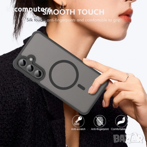 ENKAY HAT PRINCE Магнитен Калъф за Samsung Galaxy A37 5G - PC+TPU, Матов, 9H стъкло, 4 цвята, снимка 8 - Калъфи, кейсове - 54053568