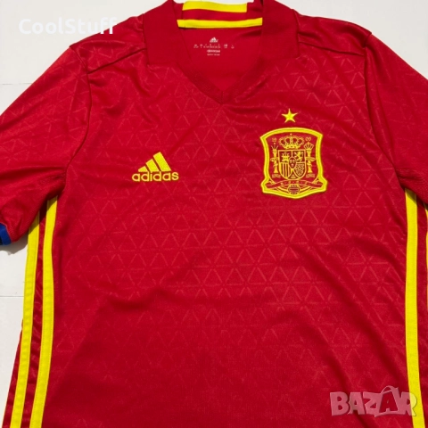 Adidas Испания Футболна Тениска 2015/16 Размер 13-14 Години, снимка 2 - Детски тениски и потници - 52422102