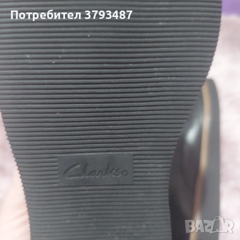 Clarks Glickly Derby Дамски Кожени Обувки Oxford Loafers Черни  36, снимка 3 - Дамски ежедневни обувки - 54035838