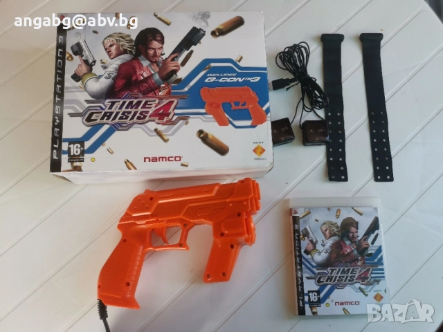 Time Crisis 4 Includes G-CON tm3, снимка 11 - Игри за PlayStation - 56309597