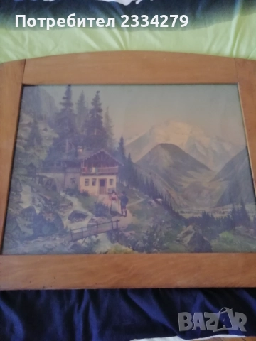 Стари картини, платно масло, авторска изработка. , снимка 14 - Картини - 42158610