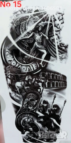 Временни Татуси Водоустойчиви и висококачествени тип Хена за мъже и жени + още модели , снимка 9 - Други - 51371056