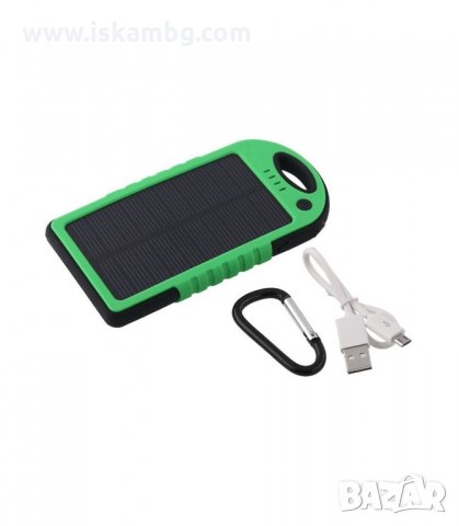 ВОДОУСТОЙЧИВО ЗАРЯДНО СОЛАРНА ВЪНШНА БАТЕРИЯ POWER BANK 5000 MAH - код 1109, снимка 7 - Външни батерии - 34056368