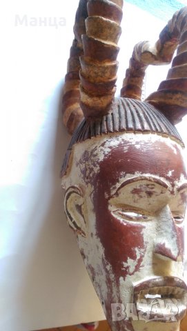 Стара Вуви маска шлем от Габон, снимка 6 - Антикварни и старинни предмети - 31609691