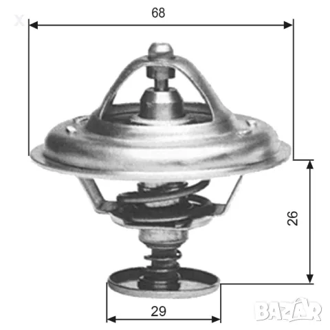 494781J VERNET Термостат 81°C CITROEN / RENAULT / FORD / PEUGEOT ДИЗЕЛ 1979 - 2000