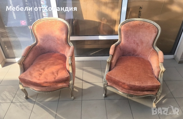 две солидни кресла Луи, снимка 9 - Дивани и мека мебел - 52824942