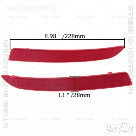 Заден рефлектор за BMW Серия 5 F10 F18 Седан 2014-2017, снимка 9 - Части - 49333947