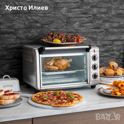 Фурна с горещ въздух Russell Hobbs Express Air Fryer 5 в 1, снимка 2 - Печки, фурни - 42397964