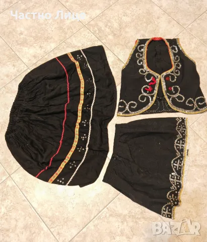 Комплект Старинна Детска Носия за 6-10 г момиченце