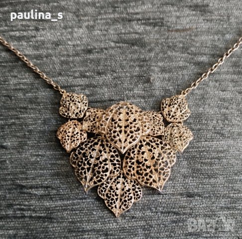 Три различни броя / Колие тип чокър - Филигран като дантела и други, снимка 5 - Колиета, медальони, синджири - 44157083