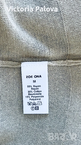 ZOE ONA дизайнерски топ - фино и въздушно плетиво, М, снимка 8 - Корсети, бюстиета, топове - 54358475