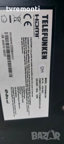 T CON Board 6870C-0805A  6871L-6387A, 43inc for TELEFUNKEN D43V900M4CWH дисплей VES430QNZL-N4-Z01, снимка 5 - Части и Платки - 40543482