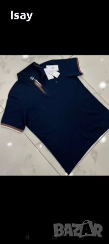 Мъжка тениска БОГНЕР в тъмно син цвят, снимка 2 - Тениски - 52206855