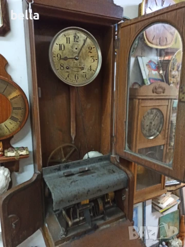 Много стар контролен часовник Fried.Ernst Benzing.Датиран от 1911 год., снимка 2 - Антикварни и старинни предмети - 50927898