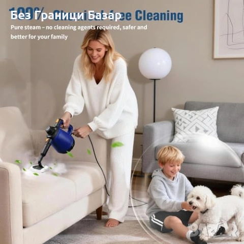 Нов Мощен ръчен парочистач 110°C с 10 аксесоара за дома чистене кола, снимка 3 - Други стоки за дома - 53961979