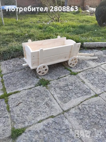 Декоративна каручка, снимка 4 - Декорация за дома - 48921600