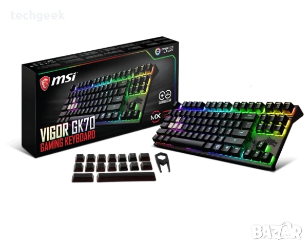 [НОВА] Гейминг клавиатура MSI Vigor GK70 - RGB подсветка, Cherry MX Red